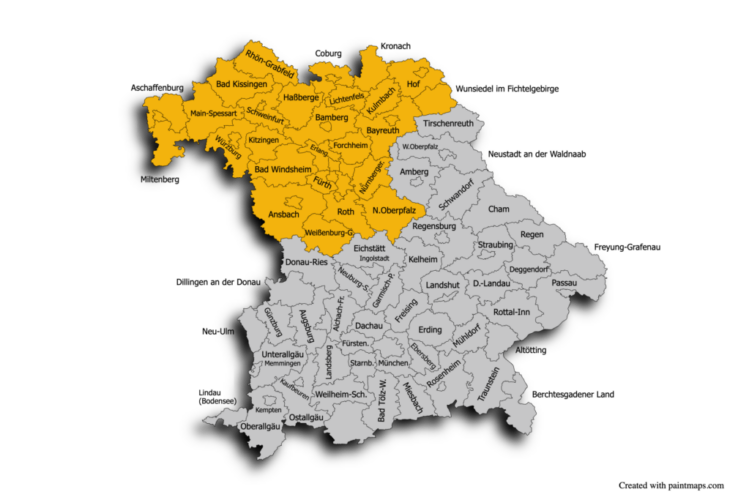 Bayern Map Chart